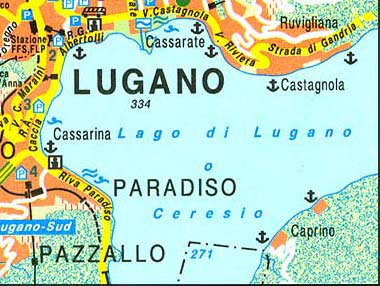 Lugano map